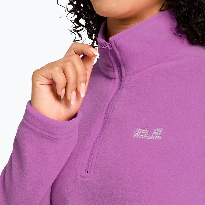 Bluza polarowa damska Jack Wolfskin Taunus 100 Half Zip foxglove 4