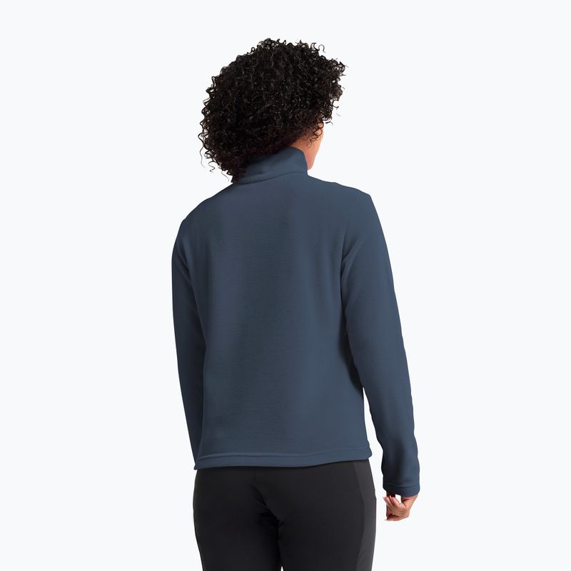 Bluza polarowa damska Jack Wolfskin Taunus 100 Half Zip midnight sky 3