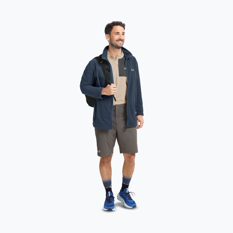 Bluza polarowa męska Jack Wolfskin Taunus 100 Full Zip midnight sky 2