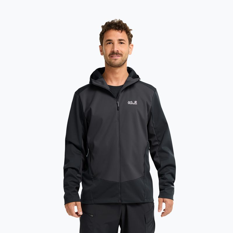Kurtka softshell męska Jack Wolfskin Skyvail phantom