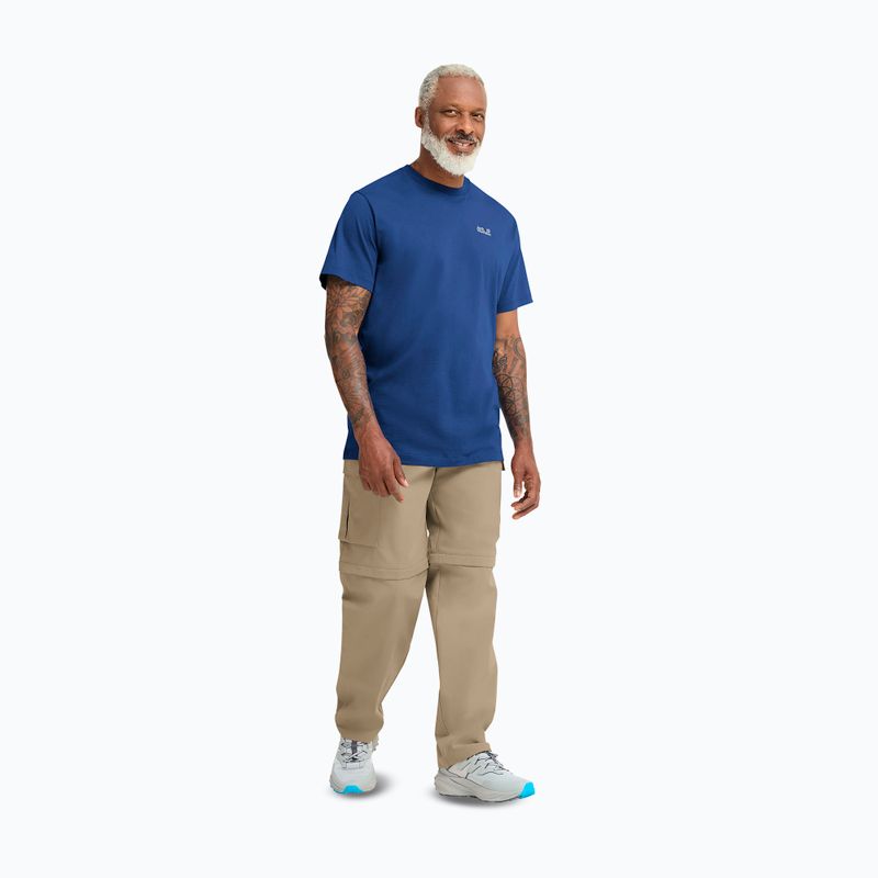 Koszulka męska Jack Wolfskin Essential blue orchid 2