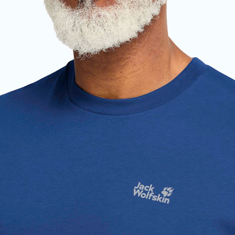 Koszulka męska Jack Wolfskin Essential blue orchid 4