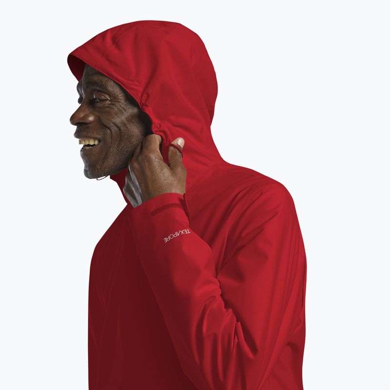 Kurtka przeciwdeszczowa męska Jack Wolfskin Trailtime 2L siren red 4