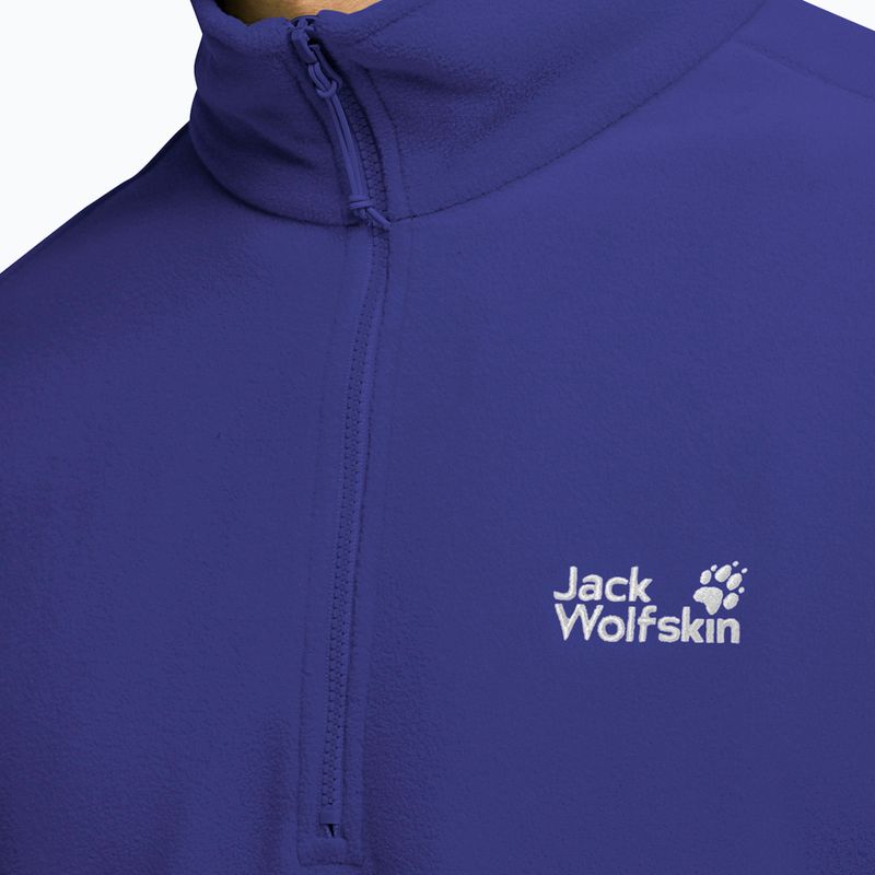 Bluza polarowa męska Jack Wolfskin Taunus 100 Half Zip glow ink 4