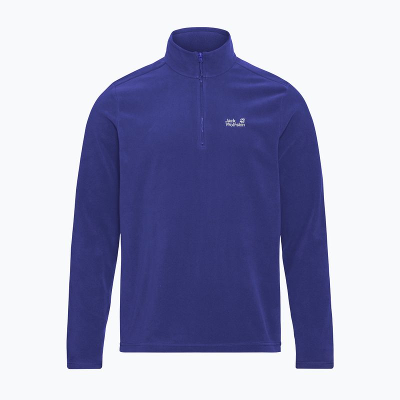 Bluza polarowa męska Jack Wolfskin Taunus 100 Half Zip glow ink 5