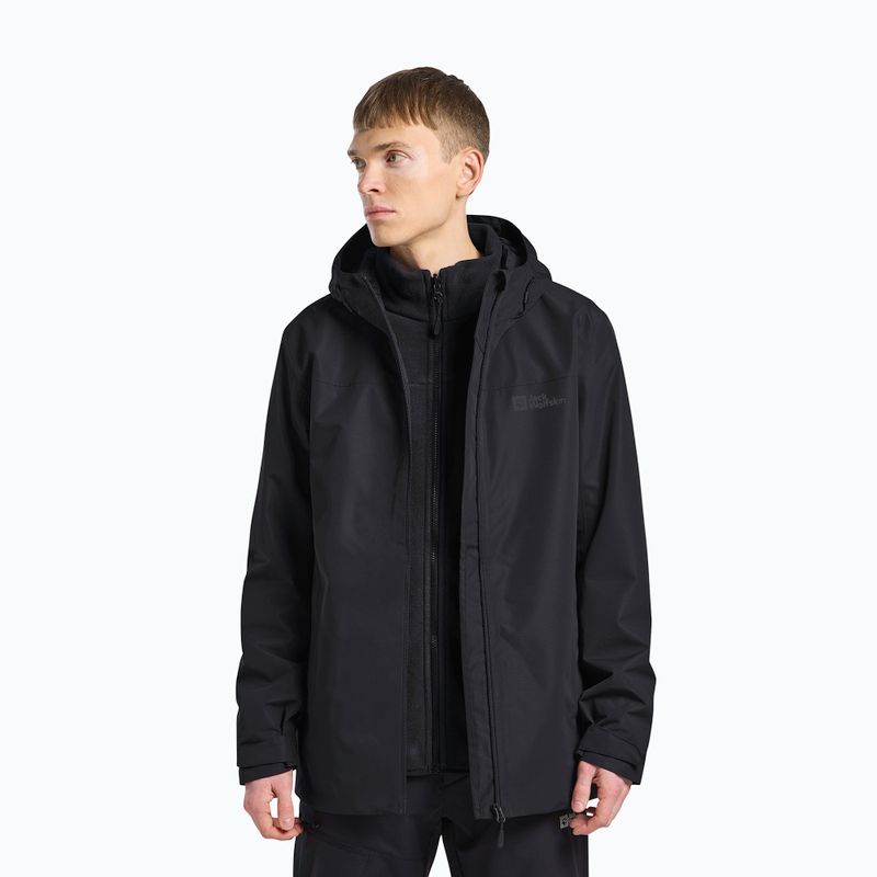 Kurtka 3w1 męska Jack Wolfskin Taubenberg 3In1 black 4
