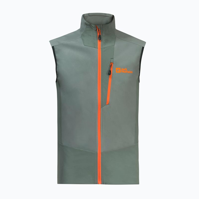Bezrękawnik turystyczny męski Jack Wolfskin Alpspitze hedge green 5