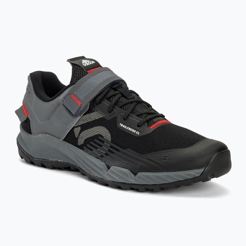 Buty rowerowe MTB męskie adidas FIVE TEN Trailcross Clip In 2024 core black/grey three/red