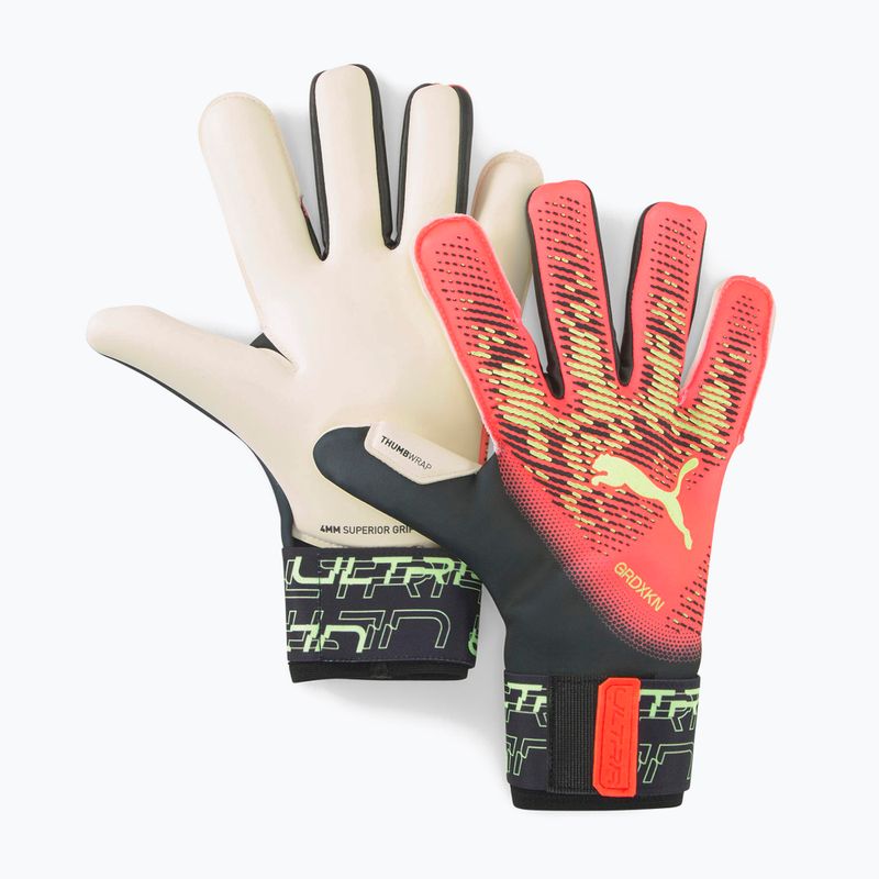 Rękawice bramkarskie PUMA Ultra Grip 1 Hybrid fiery coral/fizzy light 4