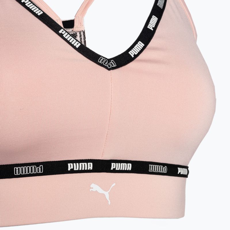 Biustonosz treningowy PUMA Low Impact Strong Strappy rose dust 3