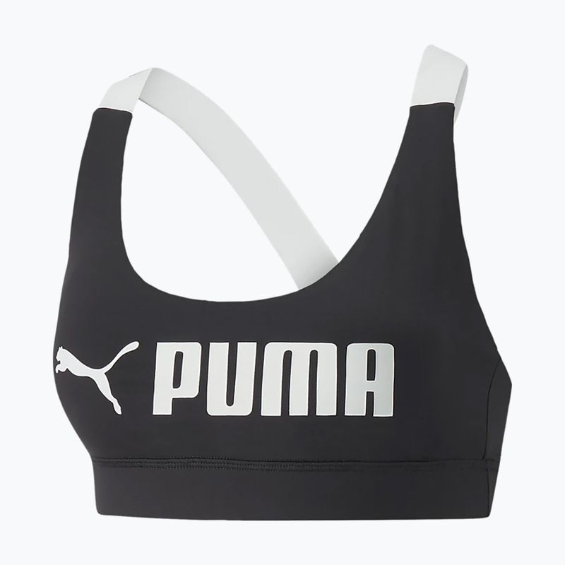 Biustonosz treningowy PUMA Mid Impact Fit puma black 4