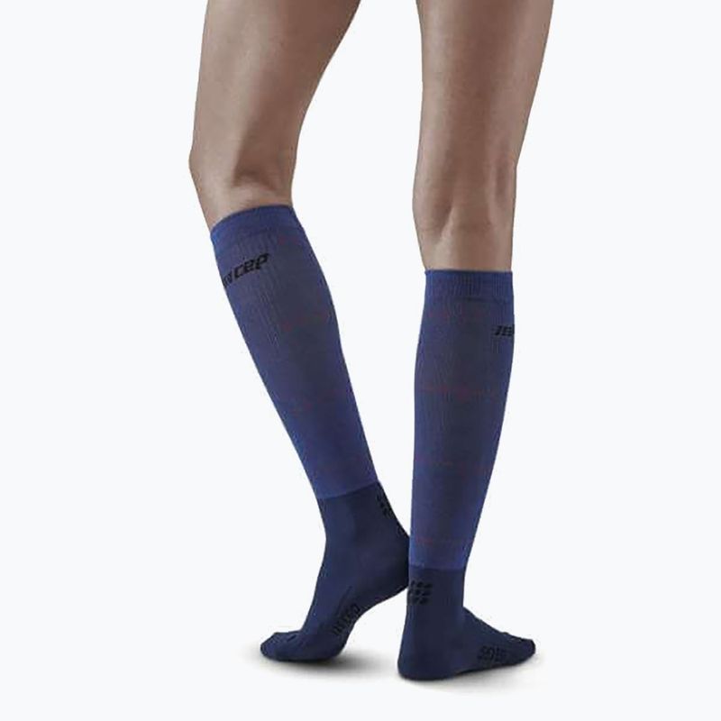 Skarpety kompresyjne damskie CEP Infrared Recovery blue 8