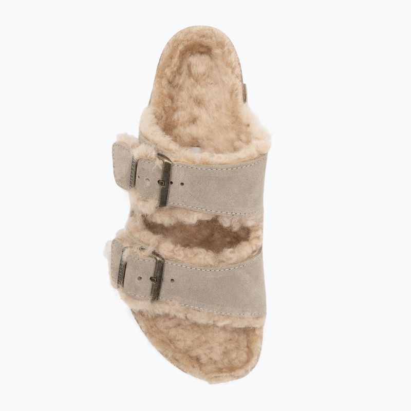 Klapki BIRKENSTOCK Arizona Shearling SL Regular taupe 5