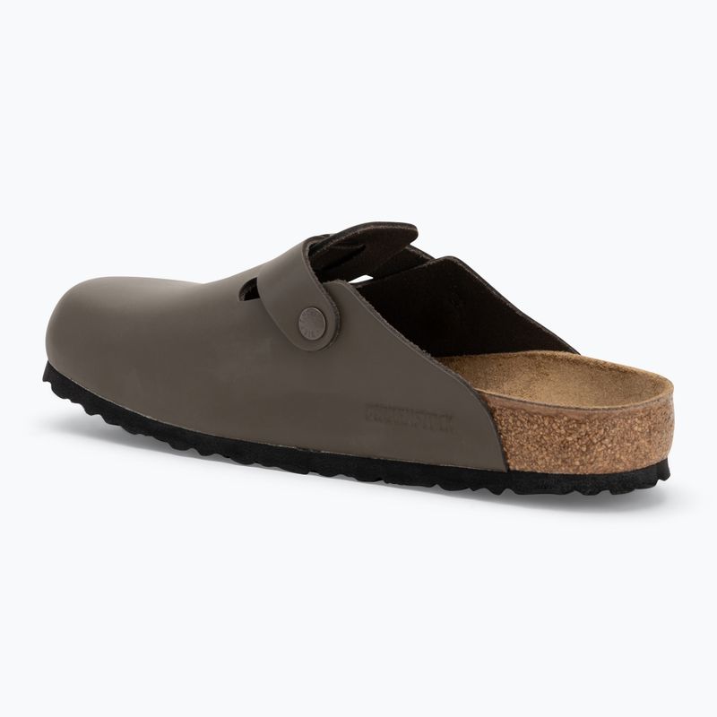 Klapki BIRKENSTOCK Boston NL Regular smooth leather concrete gray 3