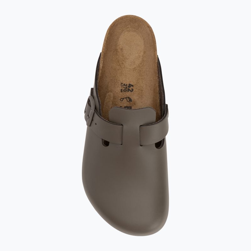 Klapki BIRKENSTOCK Boston NL Regular smooth leather concrete gray 5