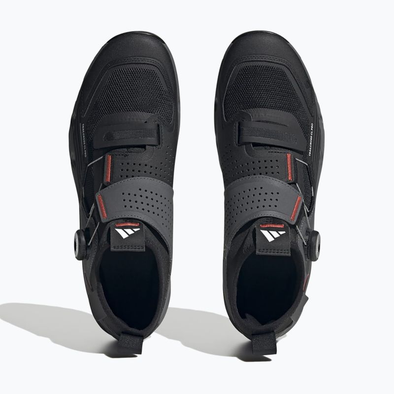Buty rowerowe MTB męskie adidas FIVE TEN Trailcross Pro Clip-In grey five/core black/red 12