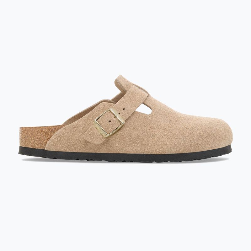 Klapki BIRKENSTOCK Boston Suede Leather sandcastle 9