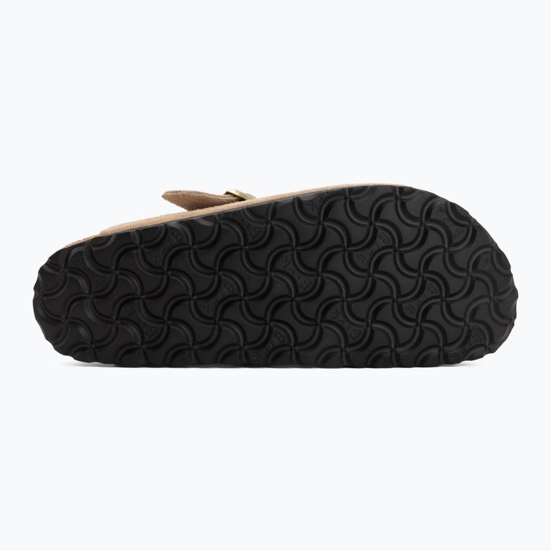 Klapki BIRKENSTOCK Boston Suede Leather sandcastle 4