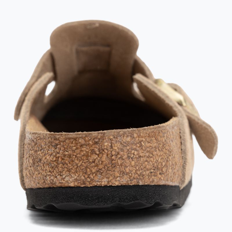 Klapki BIRKENSTOCK Boston Suede Leather sandcastle 6