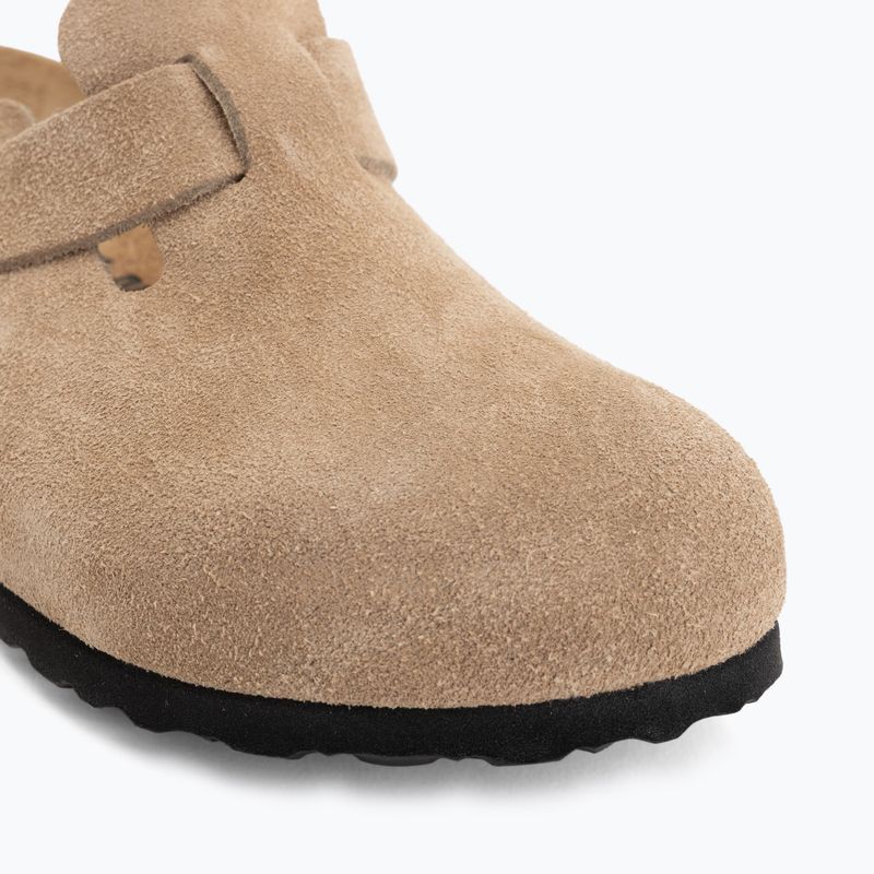 Klapki BIRKENSTOCK Boston Suede Leather sandcastle 7
