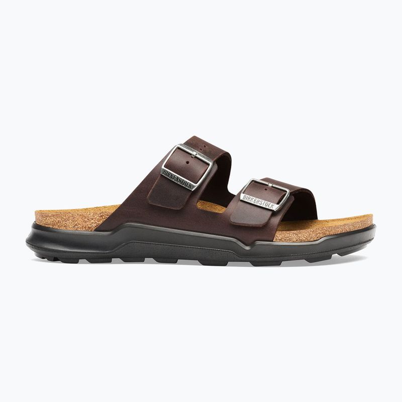 Klapki męskie BIRKENSTOCK Arizona Crosstown Oiled Leather Regular habana/black 9