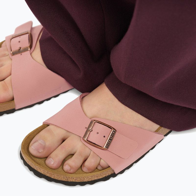 Klapki damskie BIRKENSTOCK Madrid Birkibuc Narrow pink clay 15