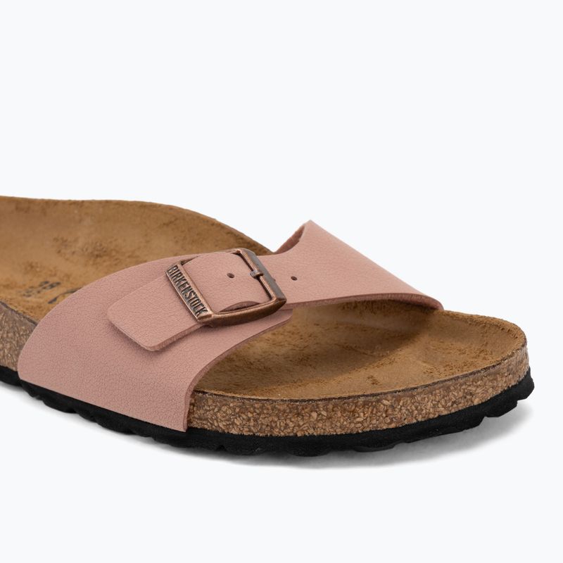 Klapki damskie BIRKENSTOCK Madrid Birkibuc Narrow pink clay 7