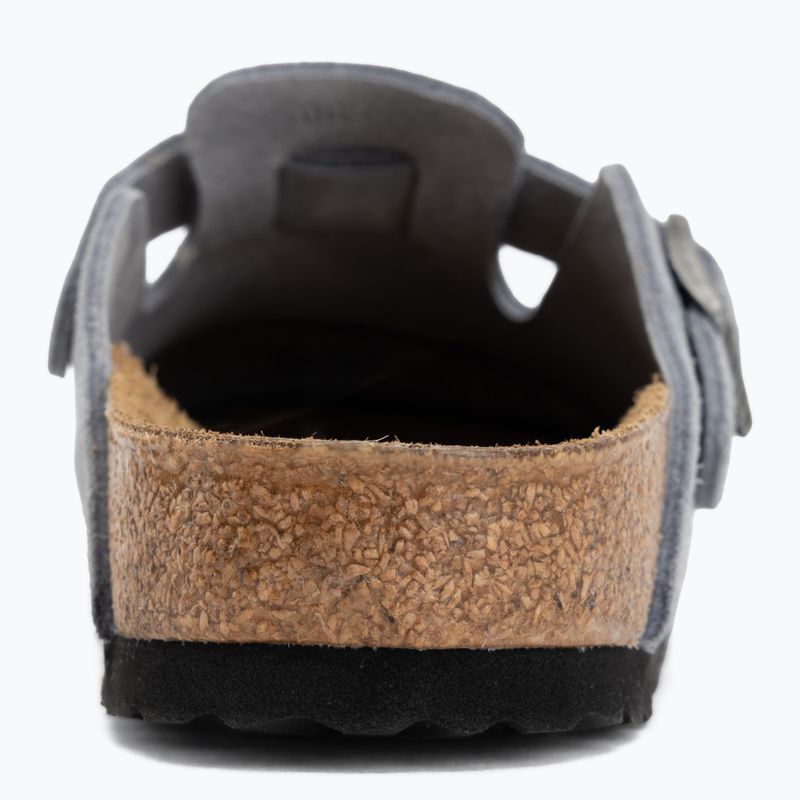 Klapki BIRKENSTOCK Boston Suede Leather stone blue 6