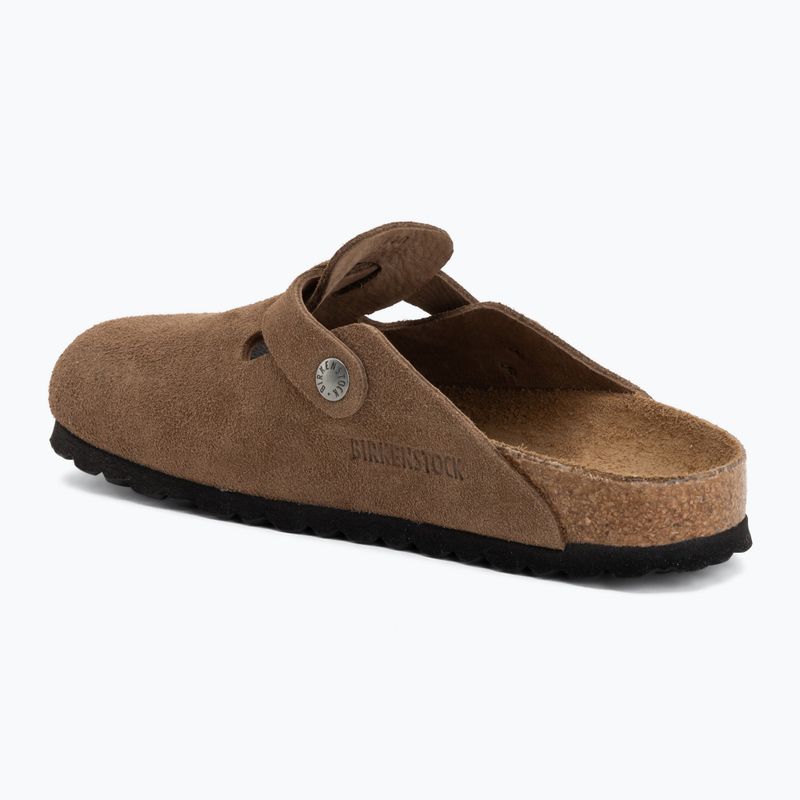 Klapki BIRKENSTOCK Boston Suede Leather dark tea 3