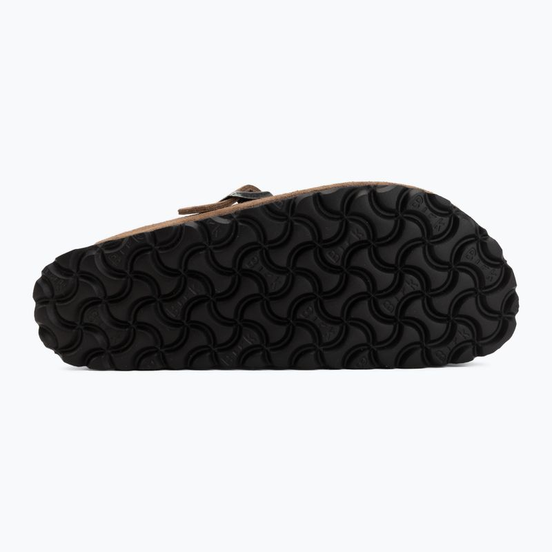 Klapki BIRKENSTOCK Boston Suede Leather dark tea 4