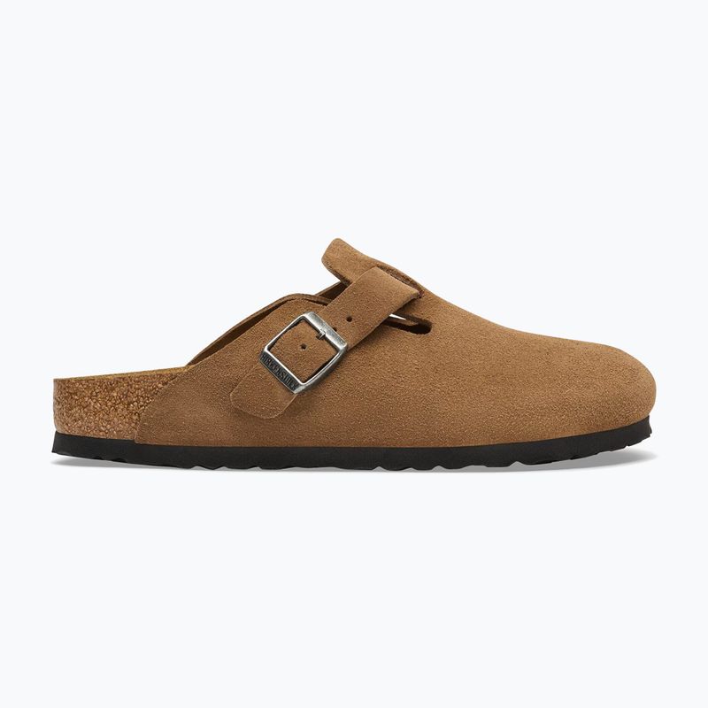 Klapki BIRKENSTOCK Boston Suede Leather dark tea 9
