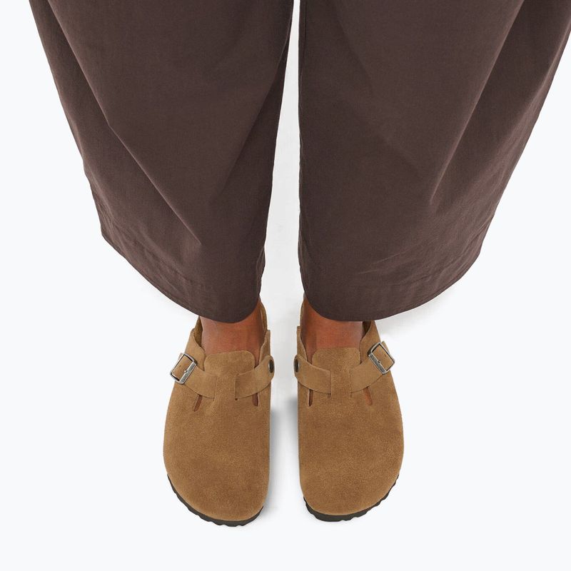 Klapki BIRKENSTOCK Boston Suede Leather dark tea 14