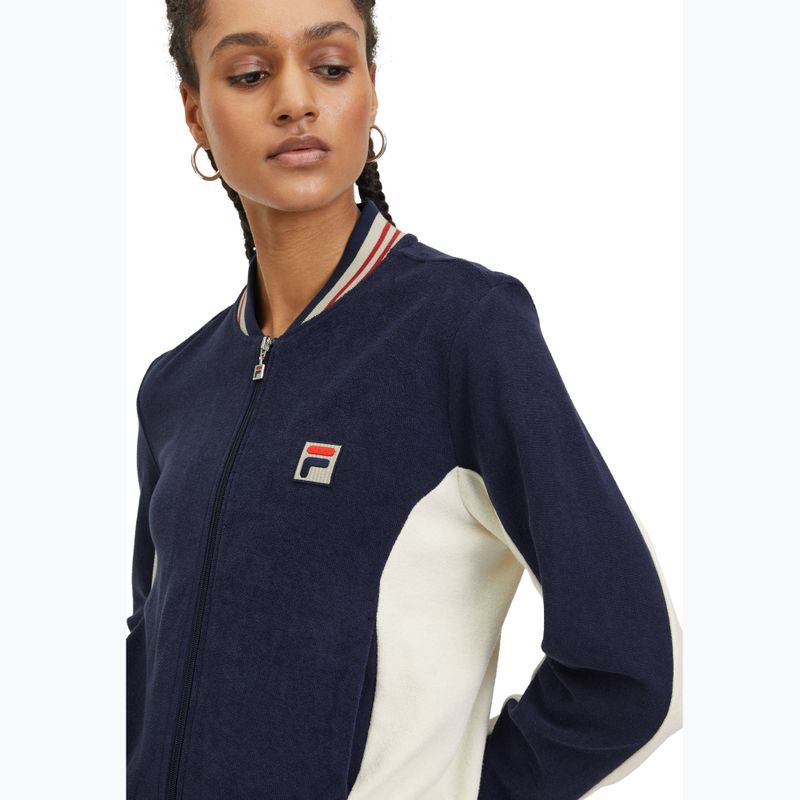Bluza damska FILA Settanta black iris/antique white 4