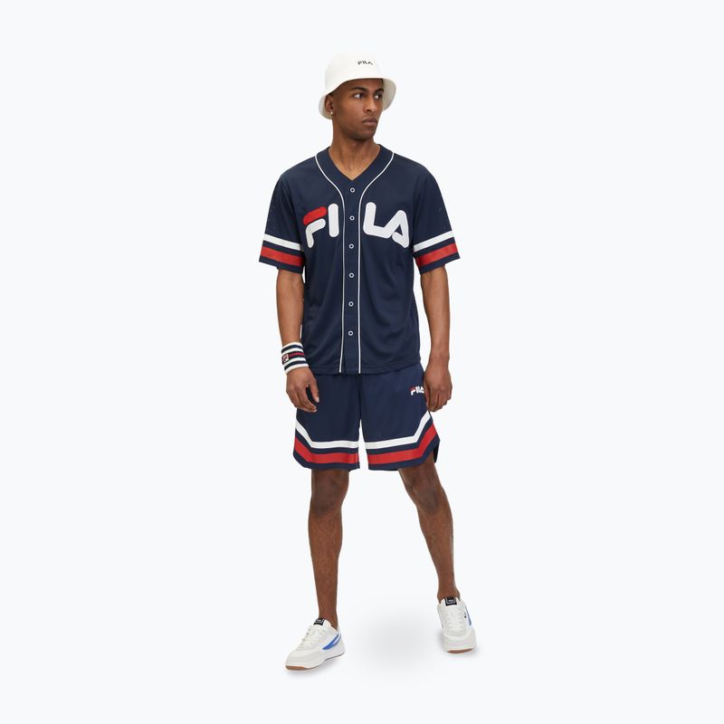 Koszulka męska FILA Lashio Baseball black iris 2