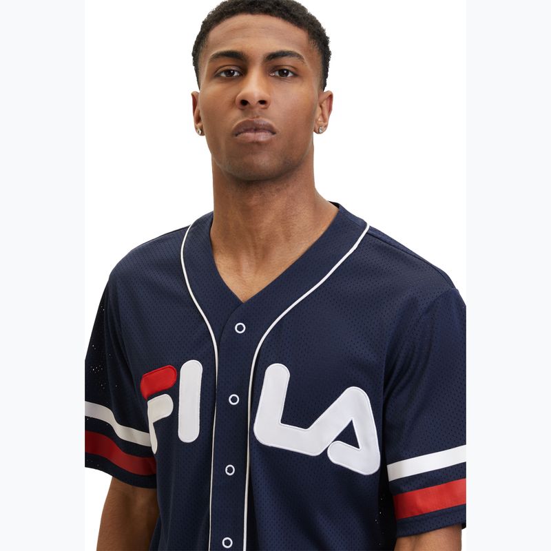 Koszulka męska FILA Lashio Baseball black iris 4