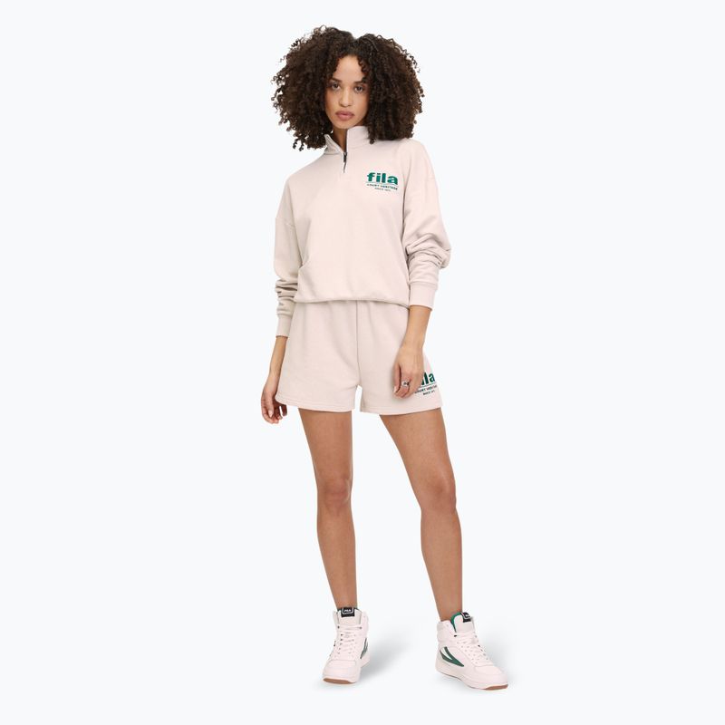 Spodenki damskie FILA Linyi oatmeal melange 2