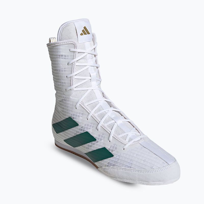 Buty bokserskie adidas Box Hog 4 cloud white/collegiate green/core black 8