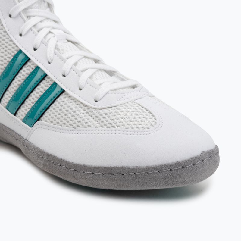 Buty bokserskie adidas Combat Speed.4 footwear white/purple team/grey three 7