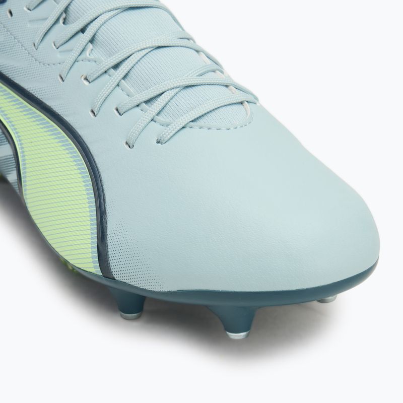 Buty piłkarskie męskie PUMA King Match MxSG frosted dew/fizzy apple 7