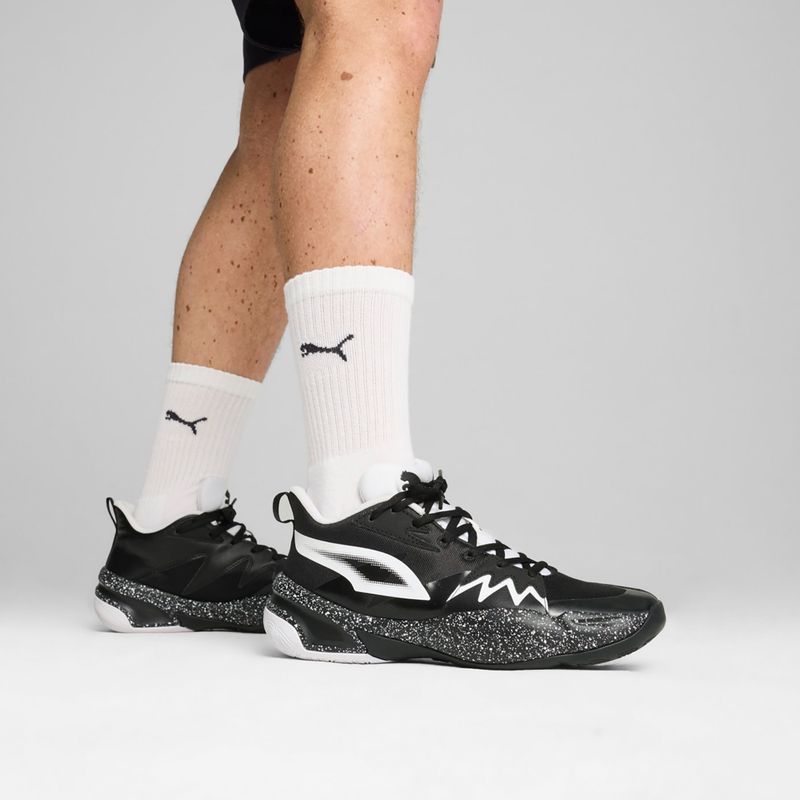 Buty do koszykówki męskie PUMA Genetics Speckle puma black/puma white 4
