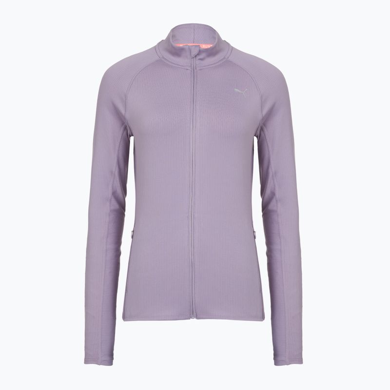 Bluza do biegania damska PUMA Run For Her Ribbed Full Zip pale plum