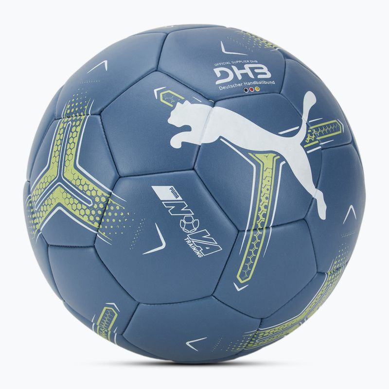 Piłka do piłki ręcznej PUMA Nova Training blue horizon/puma white/fizzy apple rozmiar 3 2