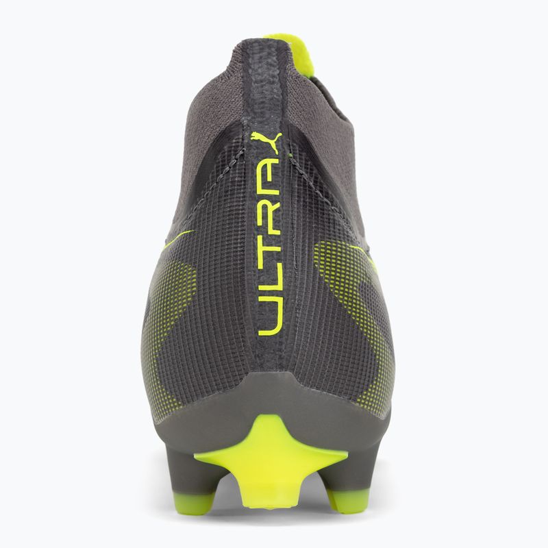 Buty piłkarskie męskie PUMA Ultra 5 Match+ FG/AG matte aged silver/yellow alert/puma aged silver 6