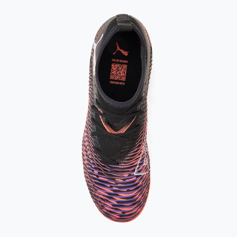 Buty piłkarskie dziecięce PUMA Future 8 Match IT + Mid puma black/ puma white/ glowing red 5