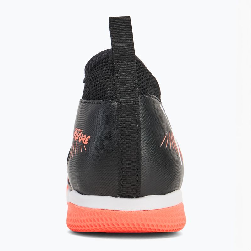 Buty piłkarskie dziecięce PUMA Future 8 Match IT + Mid puma black/ puma white/ glowing red 6