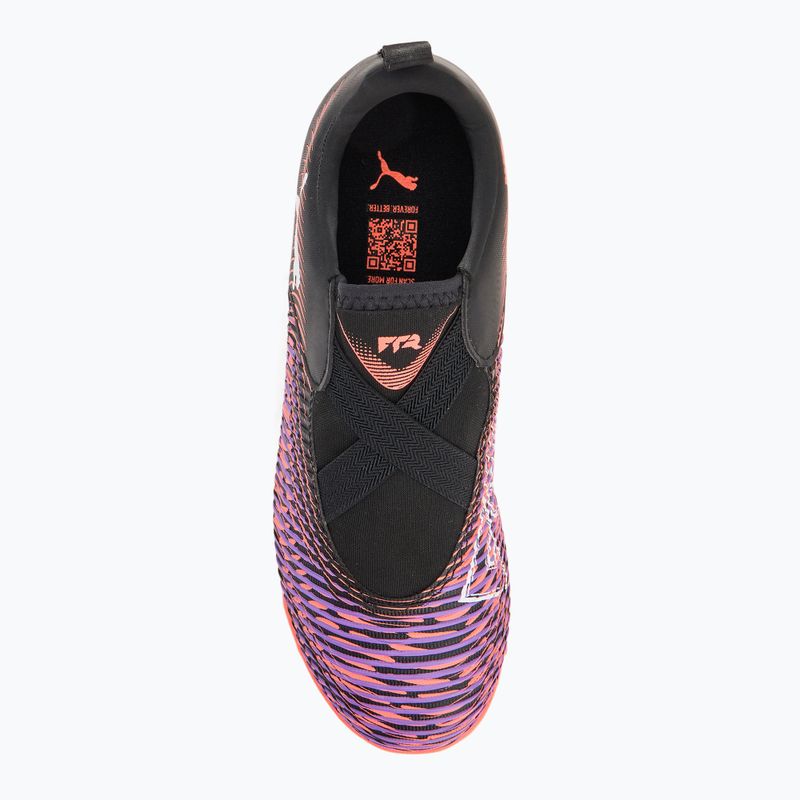 Buty piłkarskie dziecięce PUMA Future 8 Match LL TT + Mid puma black/ puma white/ glowing red 5