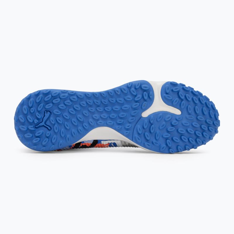 Buty piłkarskie męskie PUMA Future 8 Match Forever TT white/ultra blue/feather gray/puma black/glowing red 4