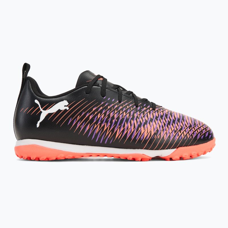 Buty piłkarskie dziecięce PUMA Future 8 Play TT + Mid puma black/ puma white/ glowing red 2