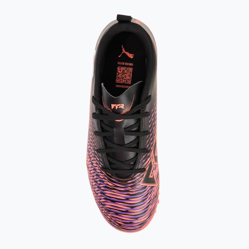 Buty piłkarskie dziecięce PUMA Future 8 Play TT + Mid puma black/ puma white/ glowing red 5