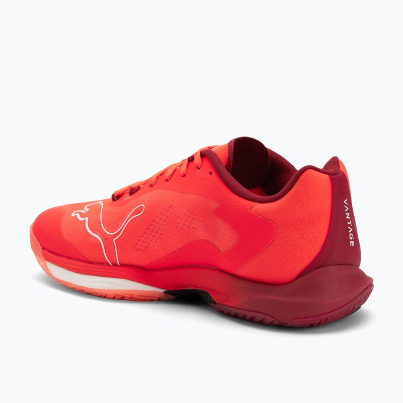 Buty do piłki ręcznej PUMA Vantage Nitro glowing red/puma white dark crimson/puma black 3